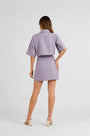 Crop Top and Skirt Co-ord Set – Lilac