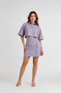 Crop Top and Skirt Co-ord Set – Lilac