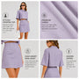 Crop Top and Skirt Co-ord Set – Lilac