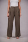 Pleated Wide-Leg Trousers – Default