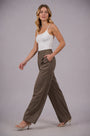 Pleated Wide-Leg Trousers – Default