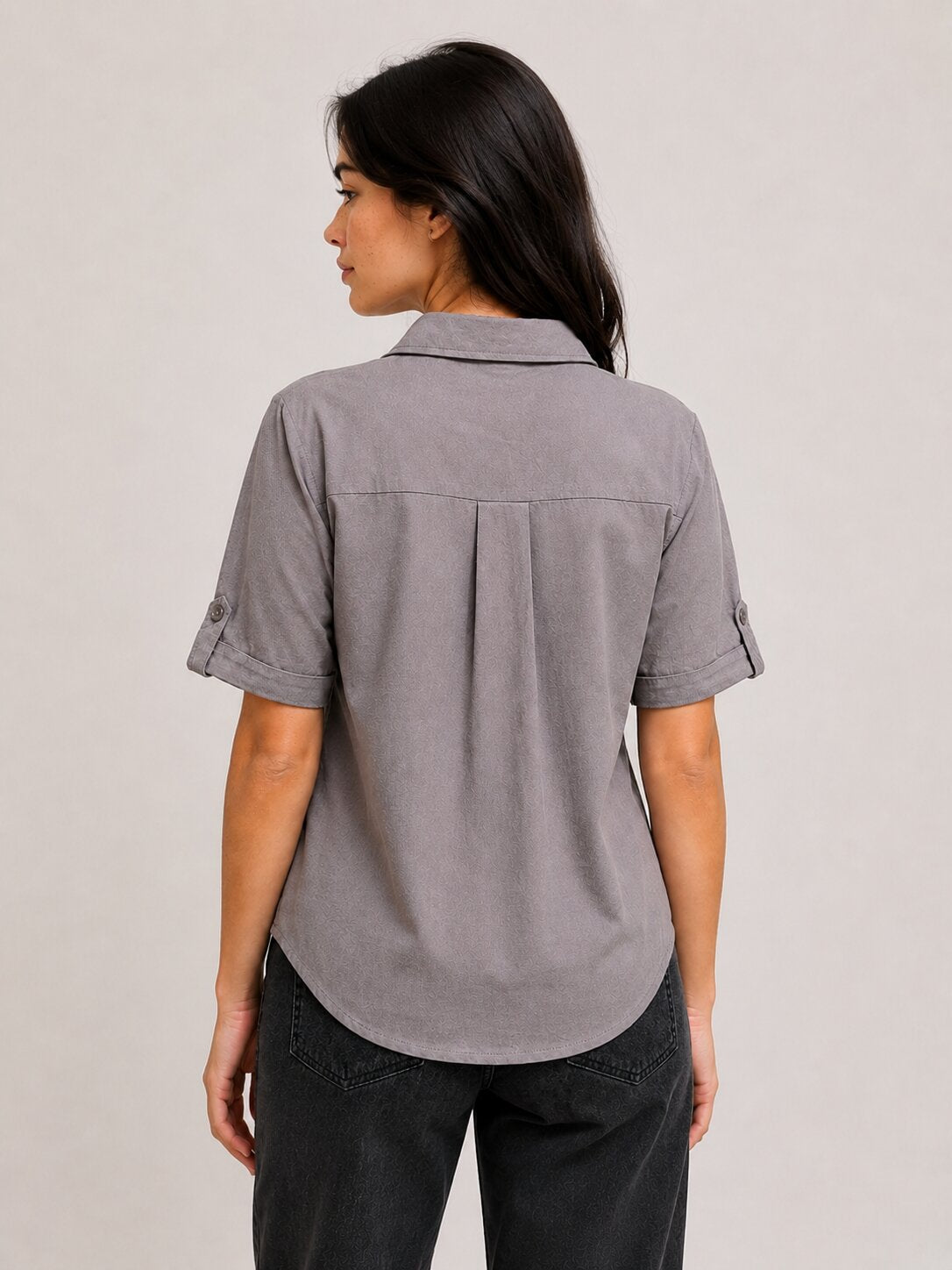 Classic Cotton Shirt – Grey