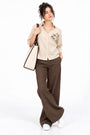 Embroidered Cotton Shirt – Khaki